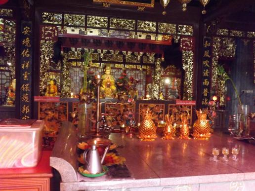 Terengganu - chinesischer Tempel, Altar